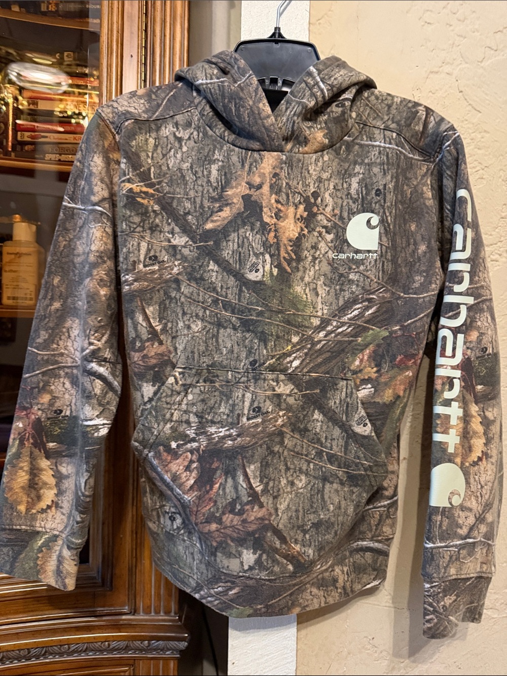 Carhartt Realtree-Style Camo Pullover Hoodie with White Logo